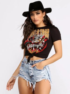 World Tour Bound Slashed Tee