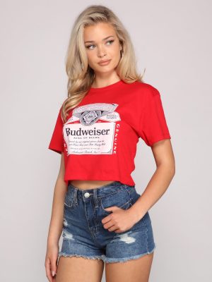 Budweiser Graphic Crop Top