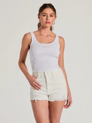 Wifey Material Scoop Neck Tank Crop Top