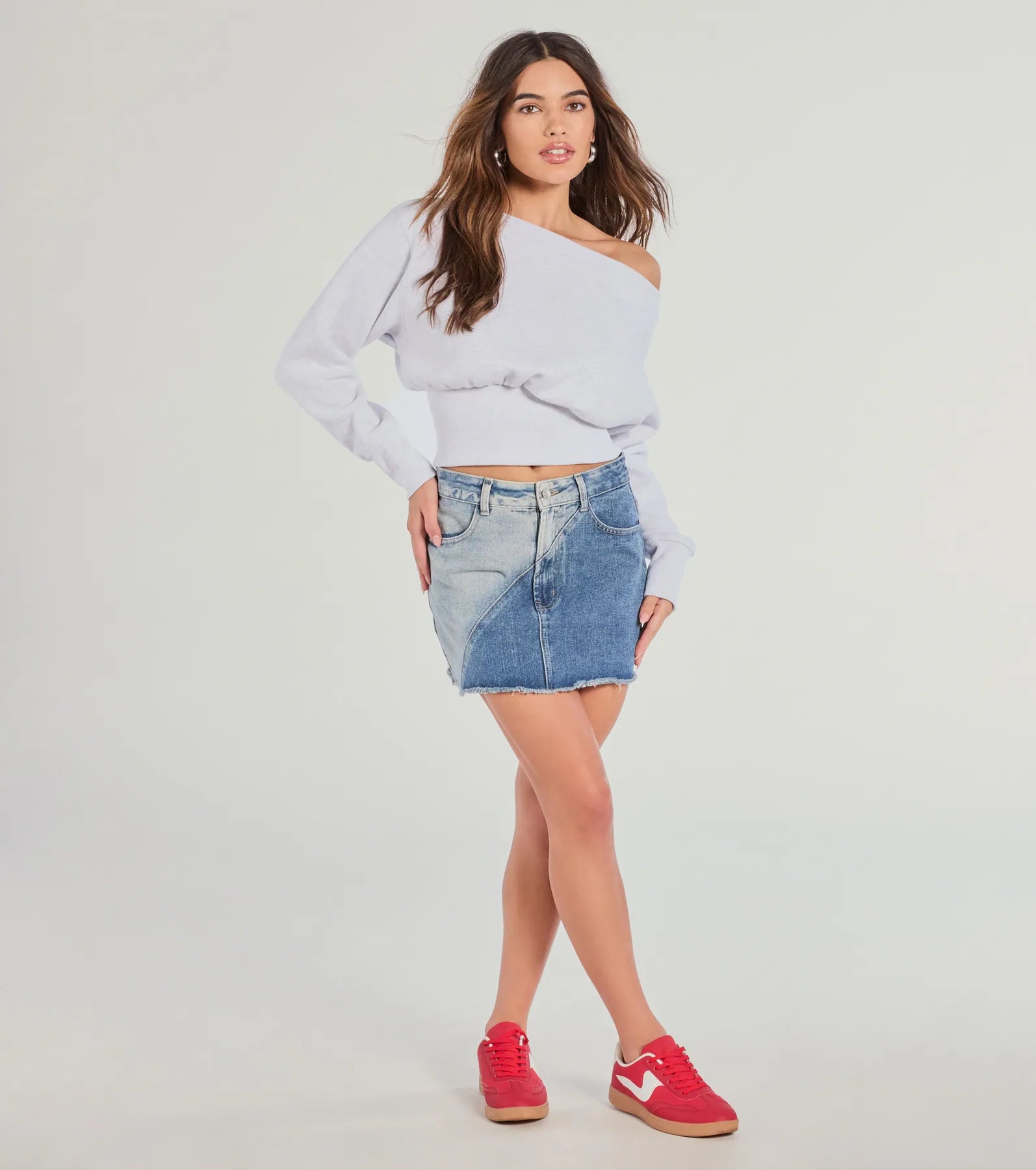 Cutie Alert Long Sleeve Fleece Crop Sweatshirt - Image 8