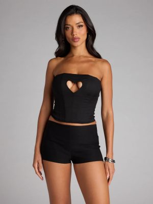 Heartbreaker Status Lace-Up Corset Top