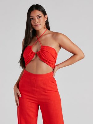 Worth It Linen Tube Top
