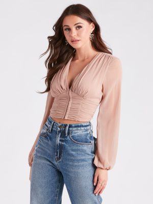 Casual And Chic Allure Cropped Blouse