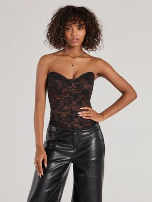 Queen Of Midnight Lace Corset Top