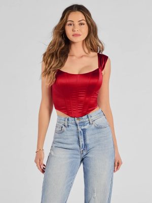 Renaissance Spell Lace-Up Satin Corset