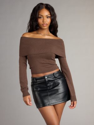 Falling For You Off-The-Shoulder Sweater
