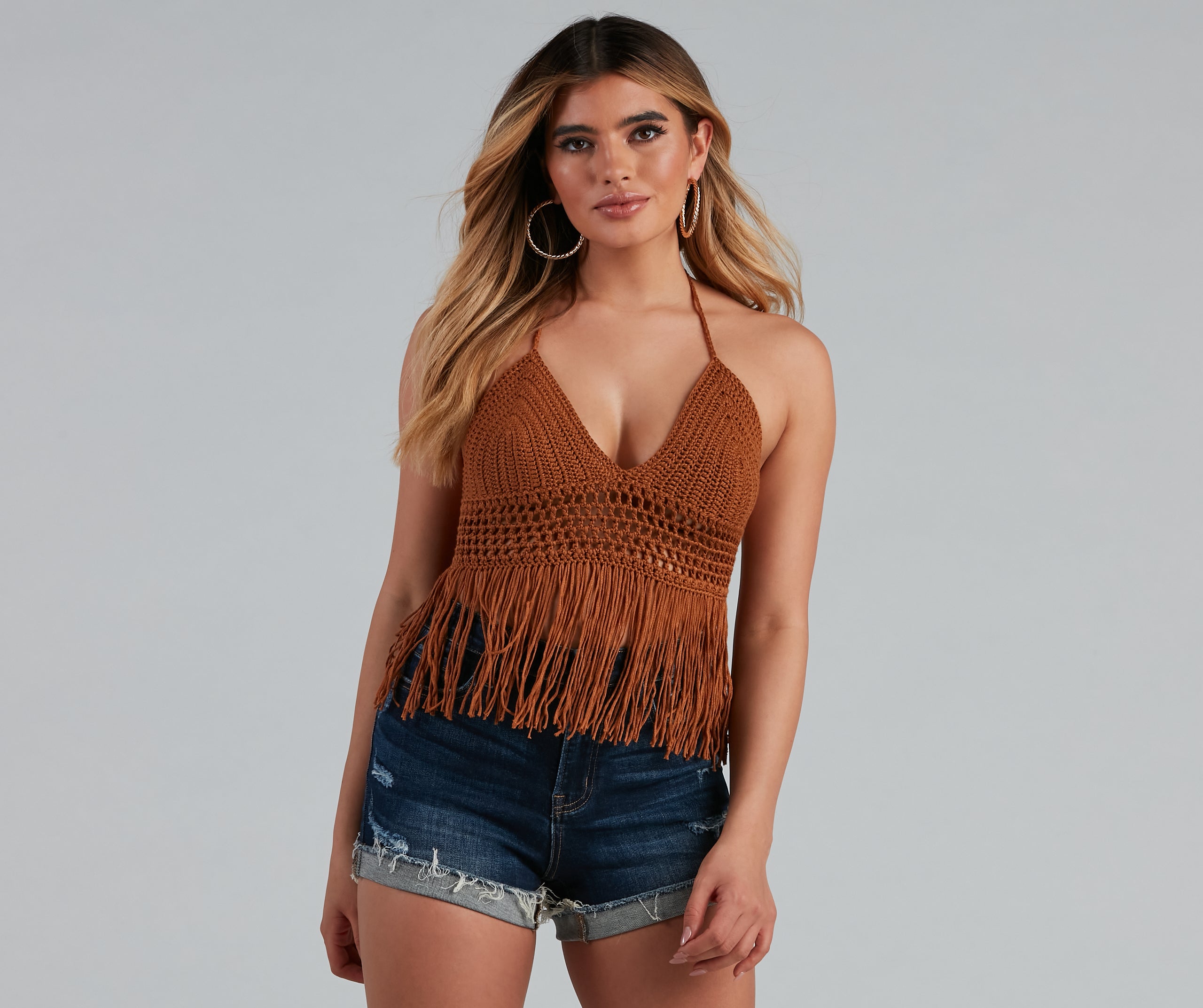 Wild At Heart Crochet Halter Top - Image 5