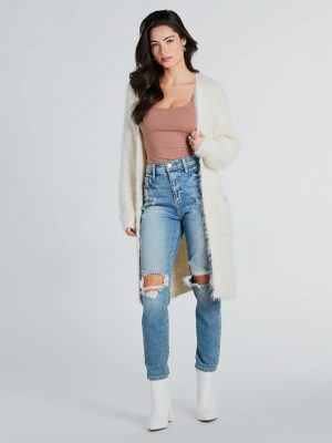 Cozy Touch Eyelash Knit Duster Cardigan