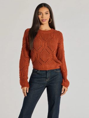 Cozy Mood Cable Knit Pullover Sweater