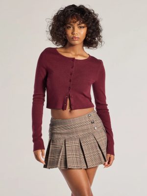 Cozy Charm Cropped Knit Cardigan