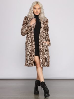 Faux-Ever Fashionable Long Coat