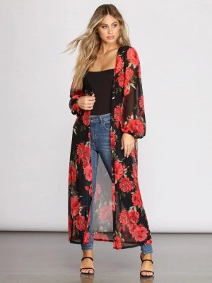 Blooming With Beauty Floral Duster