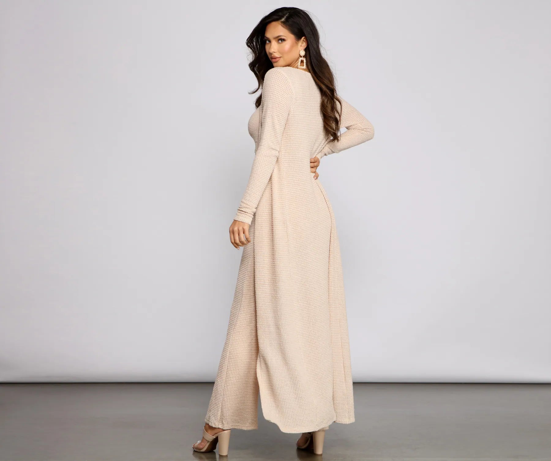 Trendy Textures Long Sleeve Duster - Image 9