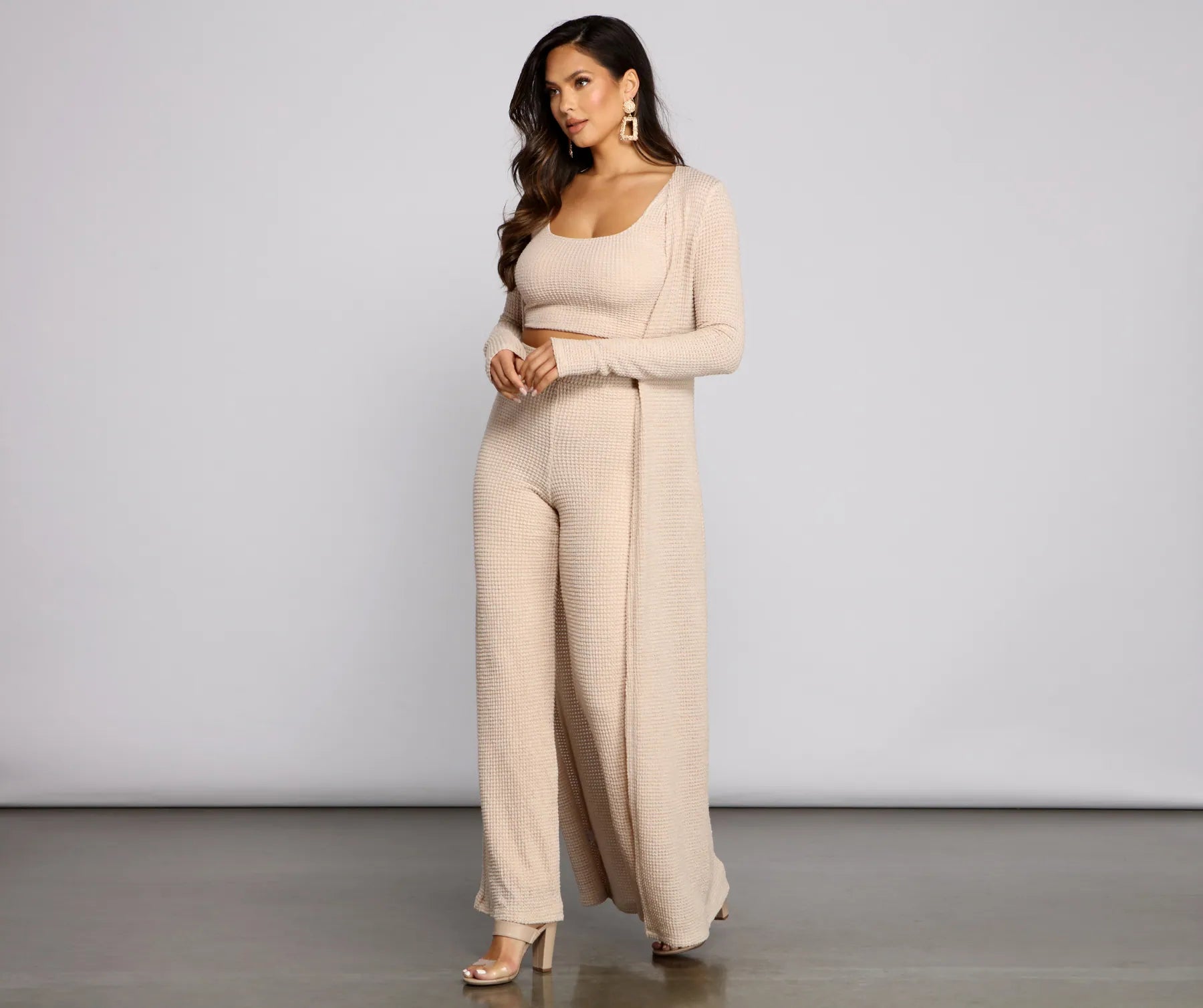 Trendy Textures Long Sleeve Duster - Image 10