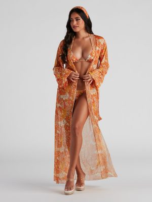 Retro Getaway Long Mesh Duster