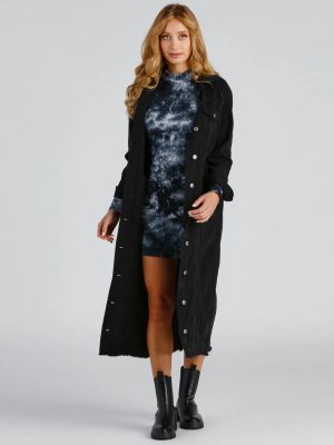 Effortless And Edgy Vibes Denim Jacket