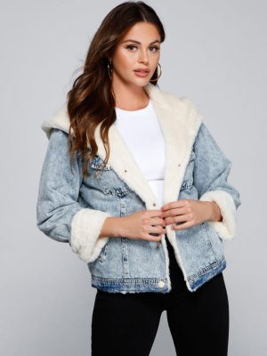 All the Feels Faux Fur Lined Denim Jacket