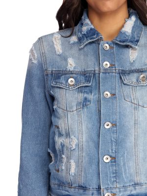All Sass Destructed Jean Jacket