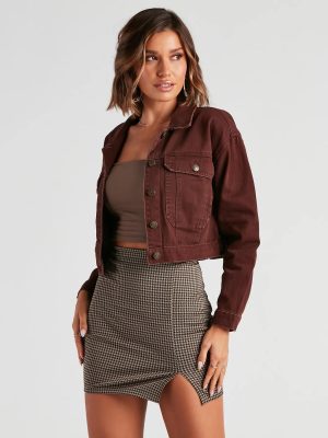 Here To Help Trucker Denim Jacket