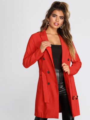 Bold Boss Babe Trench Coat