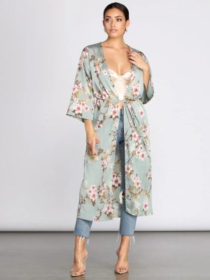 Catalina Cruise Floral Kimono Duster