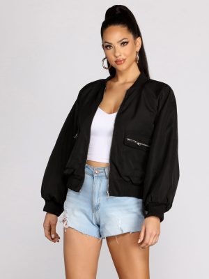 Zip It Up Bomber Jacket
