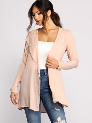 A Classic Vibe Belted Trench