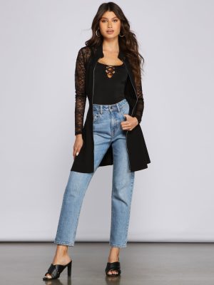 Chic Trendsetter Belted Trench Dress