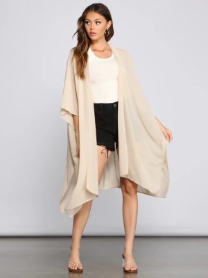 Essential Oversized Chiffon Kimono
