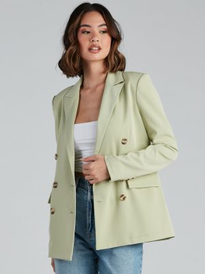 Working Girl Double Breast Blazer