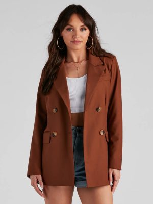 Slay The Day Double Breasted Blazer