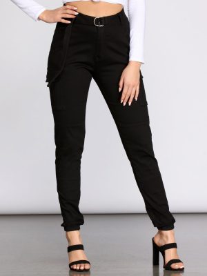 Cutie In Charge Cargo Joggers