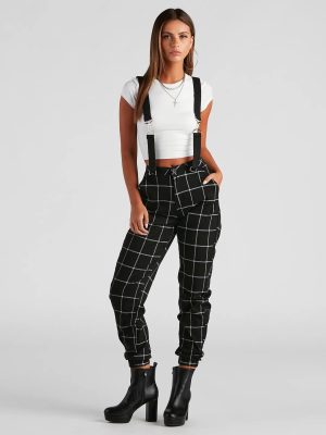 Gone Off The Grid Plaid Joggers