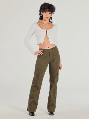 Take Charge Mid Rise Straight Cargo Pants