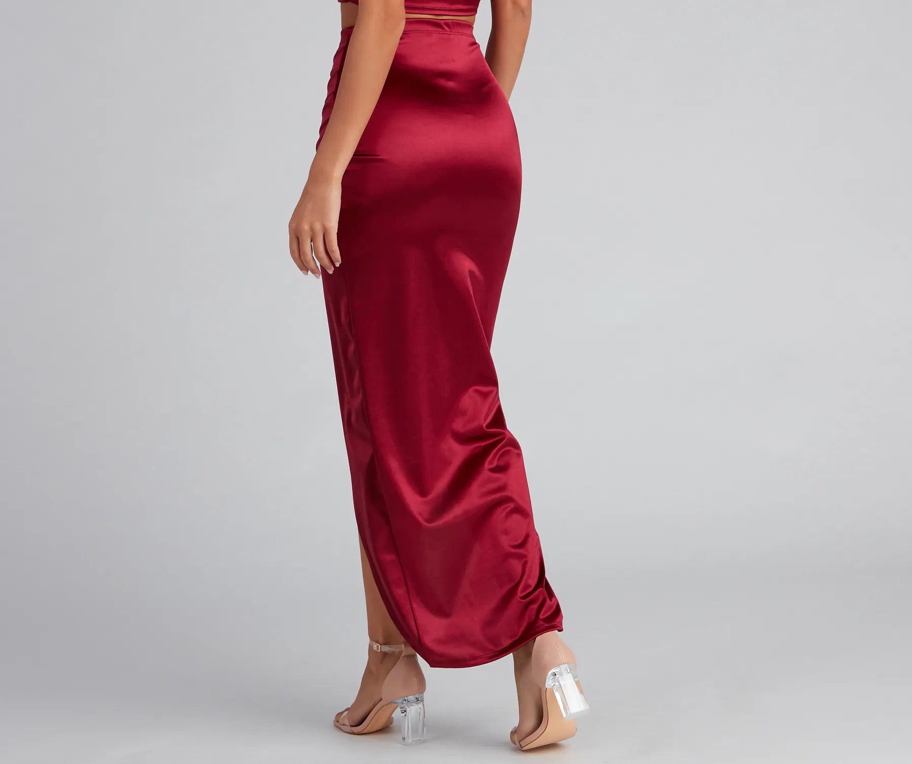 Sleek Moves Wrap Maxi Skirt - Image 2
