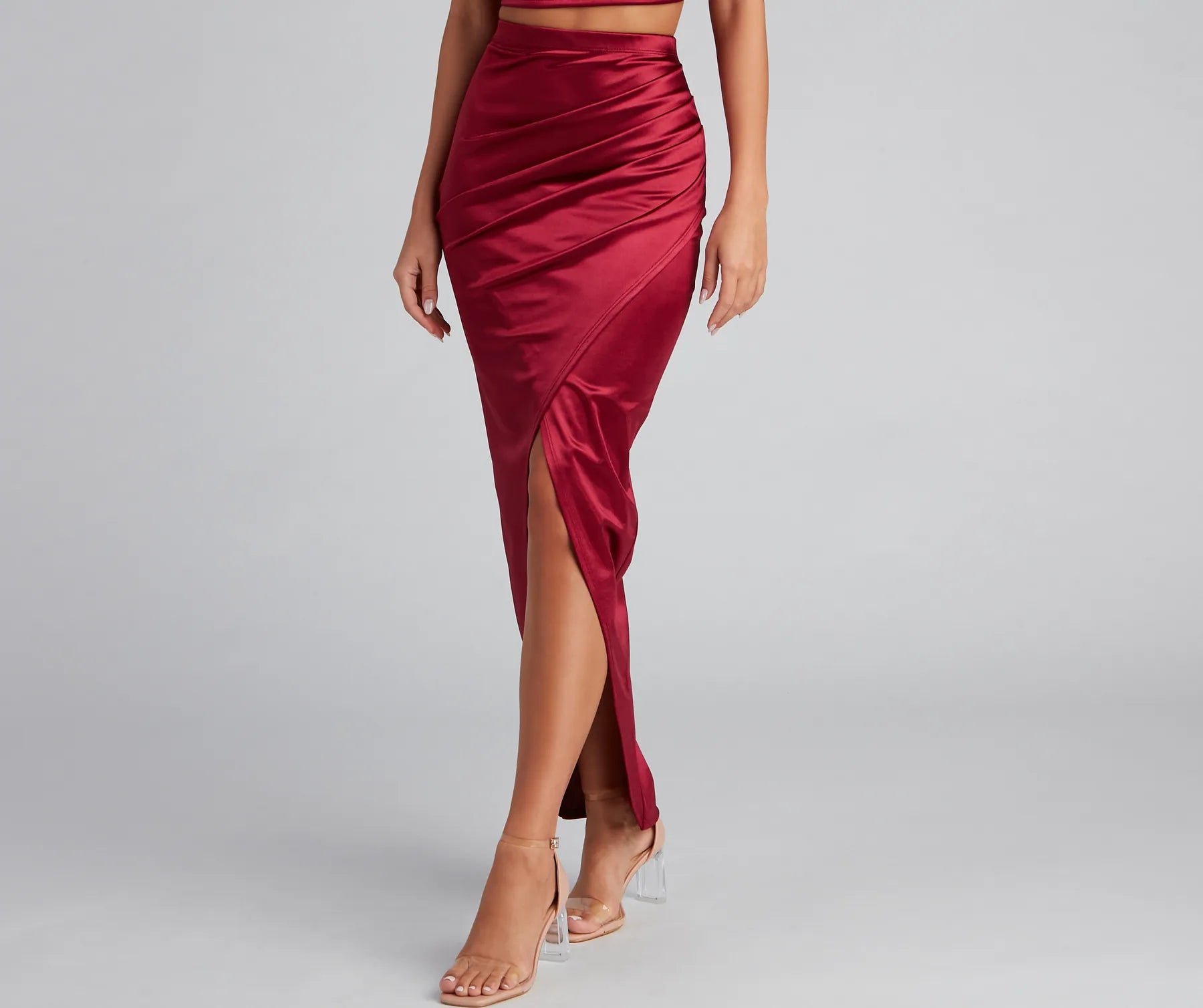 Sleek Moves Wrap Maxi Skirt - Image 4