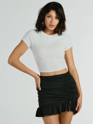 Flirty Fun High-Rise Ruffle Mini Skirt