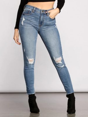 Clara High Rise Cropped Skinny Jeans