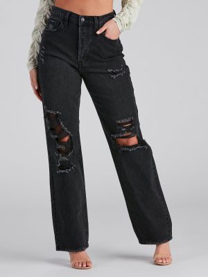 Distressed. But Well Dressed Boyfriend Jeans