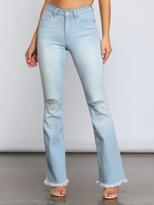 Walk It Out In Style High-Rise Flared Jeans