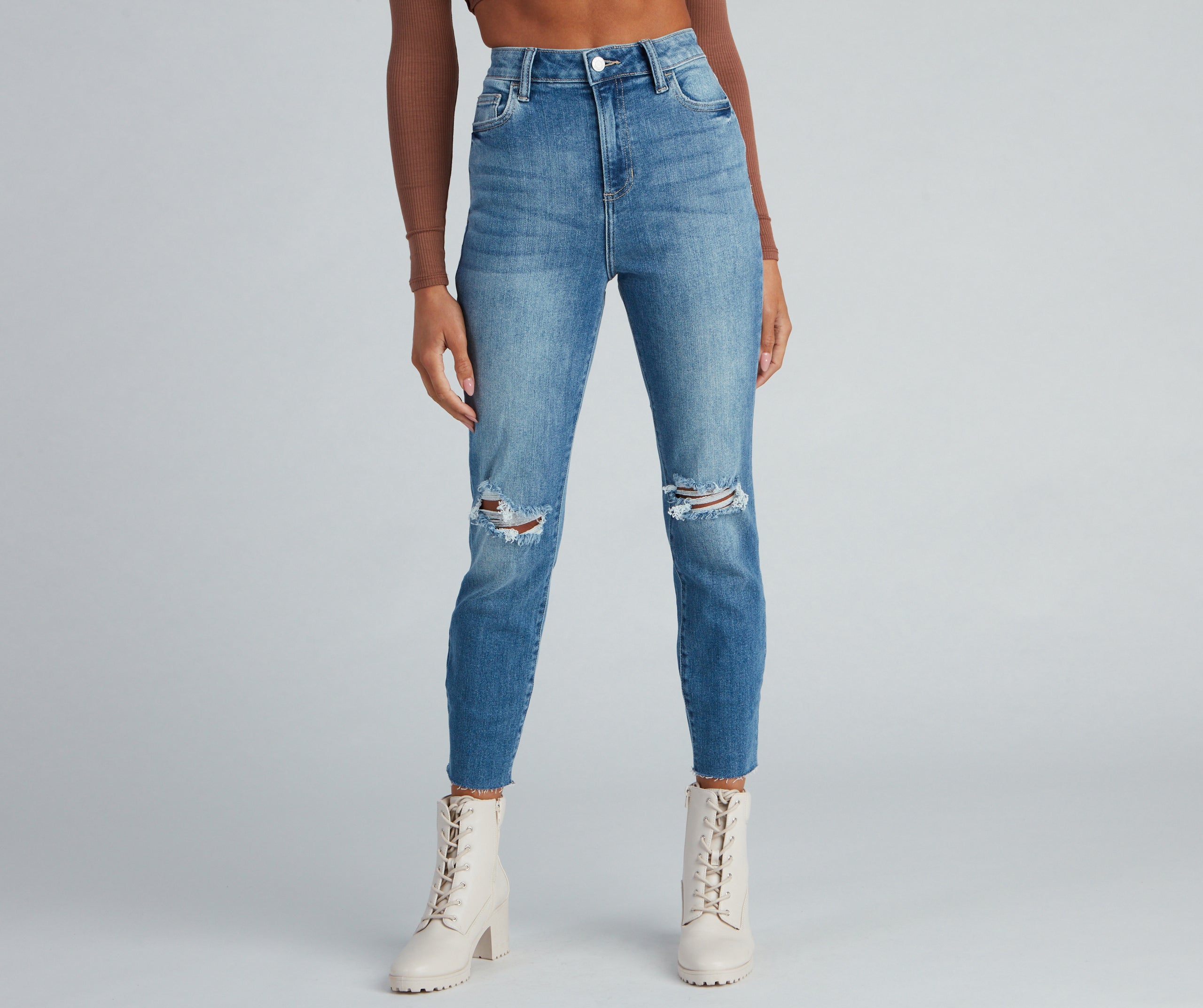 Trendy Everyday High-Rise Skinny Jeans - Image 2