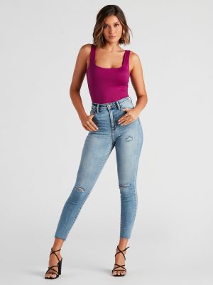 Taylor High Rise Skinny Crop Jeans By Windsor Denim