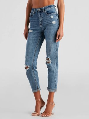Amanda High-Rise Boyfriend Jeans by Windsor Denim