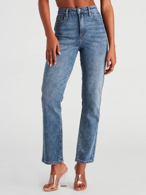Desa High-Rise Straight Leg Jeans By Windsor Denim
