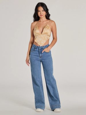 Easy Coolness Wide-Leg Denim Jeans