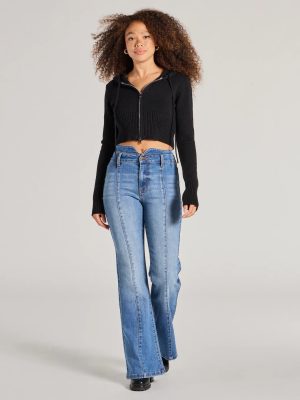 So Extra High-Rise Flared Wide-Leg Denim Jeans