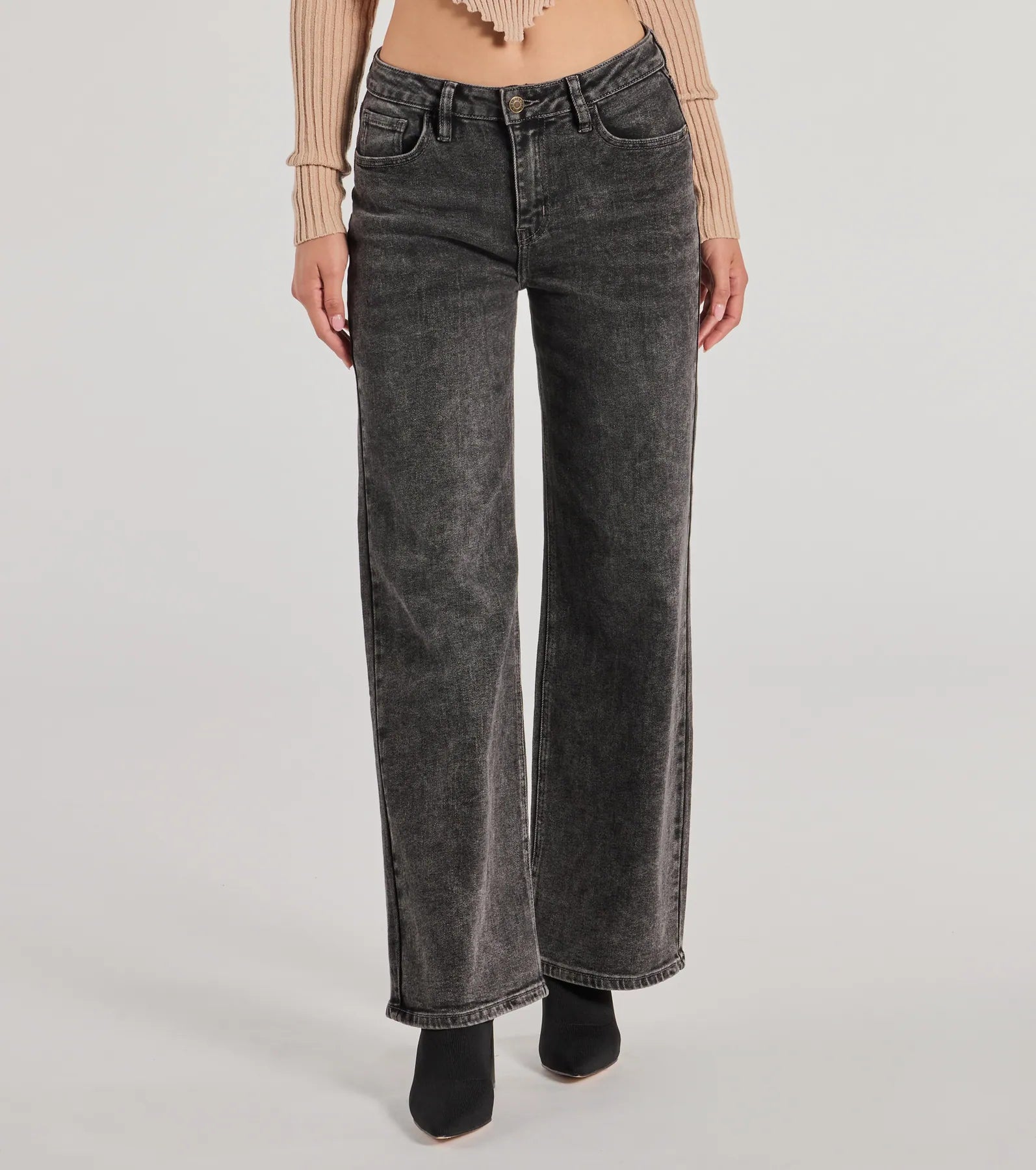 Chic Wonder Mid-Rise Wide-Leg Denim Jeans - Image 3