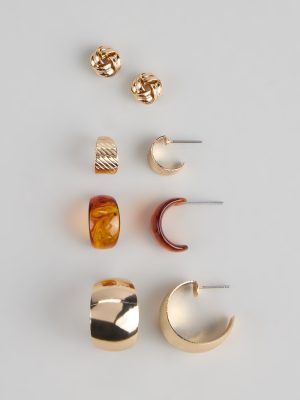 Mix It Up Hoop And Stud Earrings Set