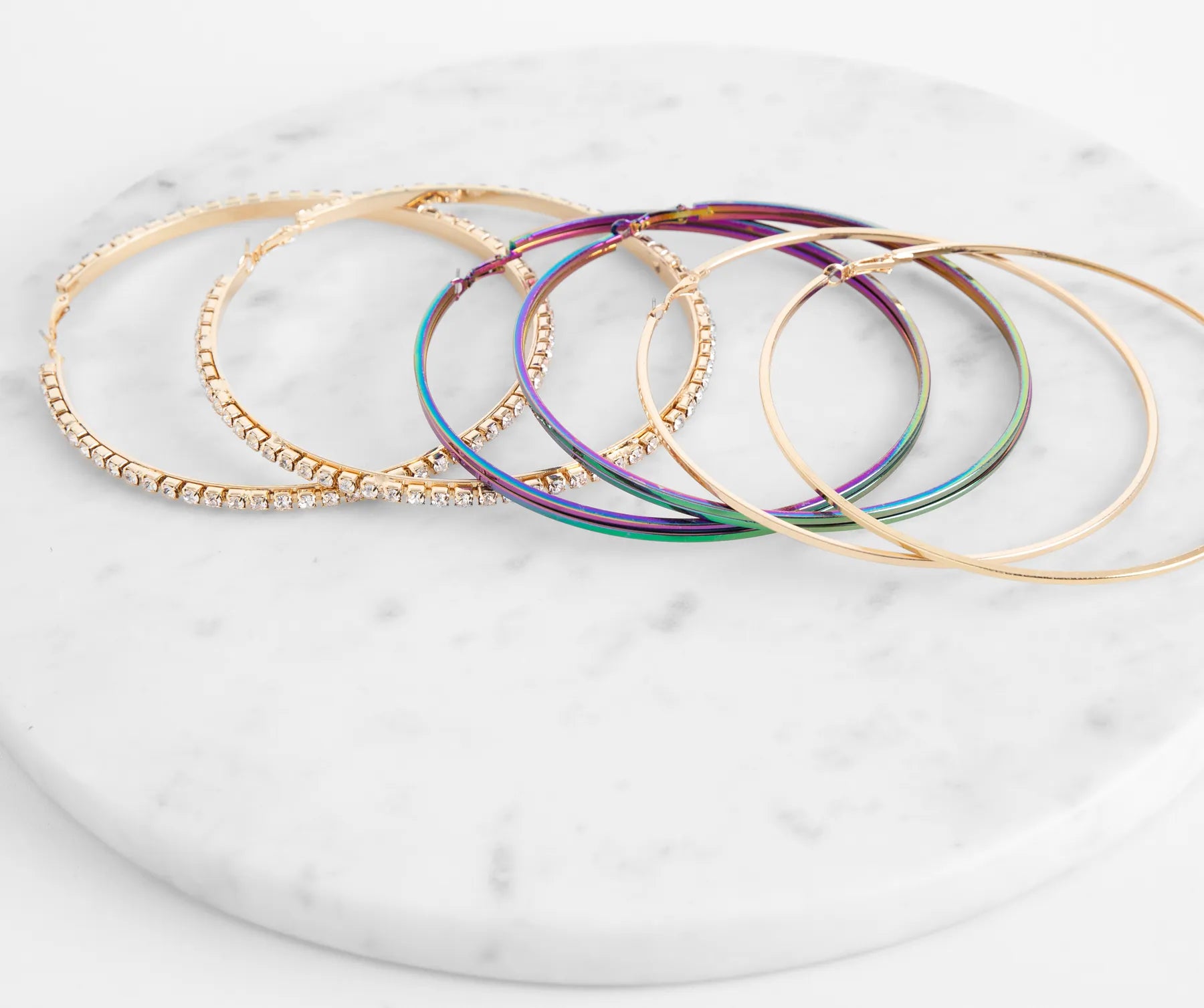 Hey Mama Large Hoop 3 Pack - Image 3