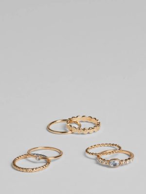Touch Of Sparkle Six Pack Ring Set